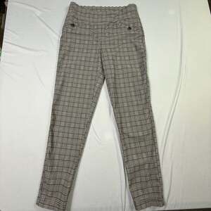 SOHO Apparel Ltd. Women's Plaid Pull-On Dress Pants Size M